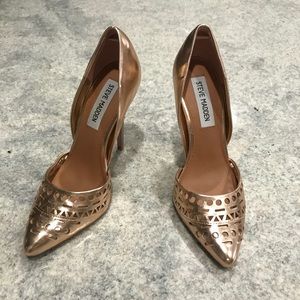 Vanesaa Rose Gold Heels by Steve Madden